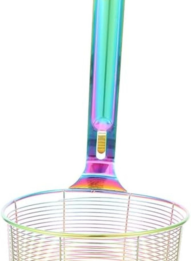 Stainless Steel Mesh Strainer Colander Kitchen Grease Oil Drain Basket - Image 1